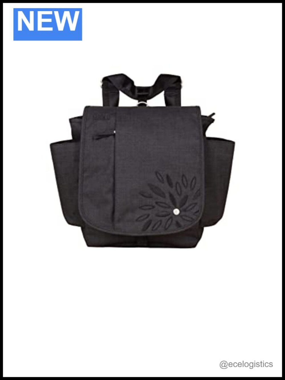 Convertible Crossbody Backpack Messenger Travel Bag with Adjustable Straps,